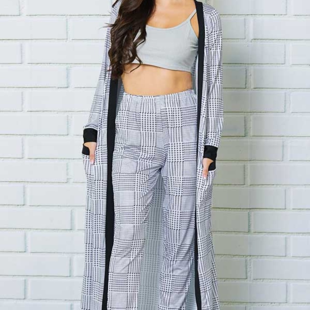 2 PIECE CARDIGAN AND PANT SET
